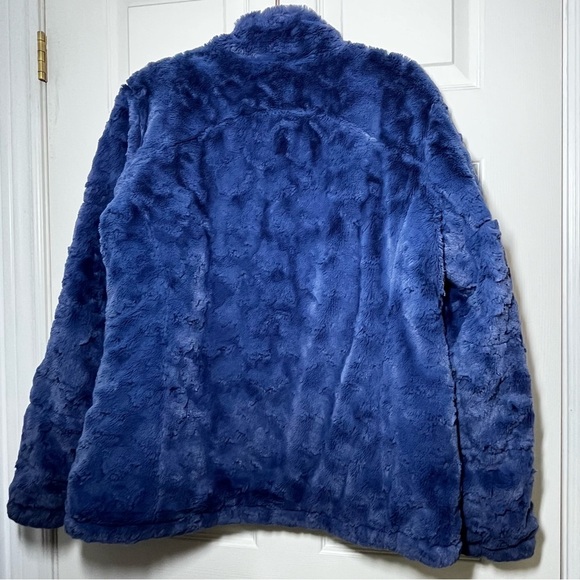 The North Face Purple Gray Reversible Fleece Puffer Jacket Size - Picture 3 of 10